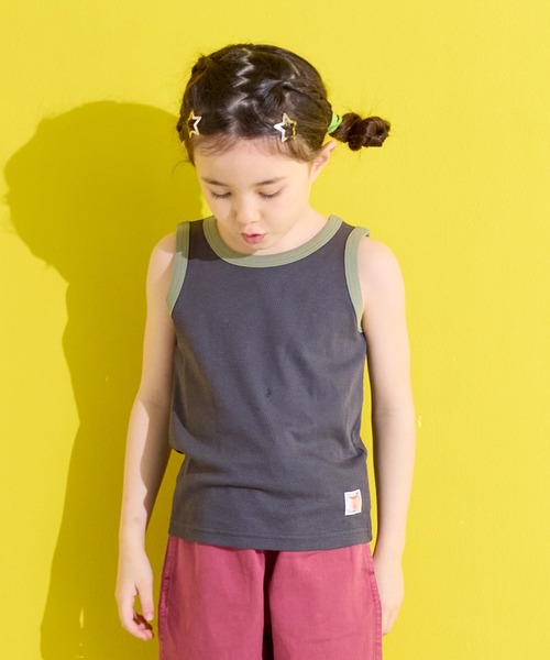 Life Support Products（ライフサポートプロダクツ）の「【吸水速乾】サーマルメッシュ無地タンクトップ（タンクトップ・キッズ・チャコール/イエロー/カーキ/オフホワイト/レッド・95/130/80/120/110/100/90）」の12枚目の写真