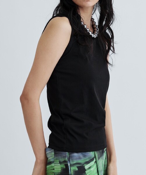 GALLEST（ギャレスト）の「【再入荷】ランダムリブタンクトップ（タンクトップ・レディース・グレー/ブラック/ホワイト・38）」の18枚目の写真