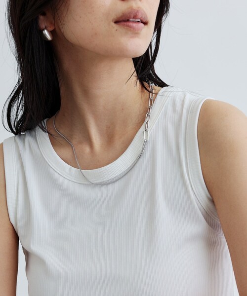 GALLEST（ギャレスト）の「【再入荷】ランダムリブタンクトップ（タンクトップ・レディース・グレー/ブラック/ホワイト・38）」の8枚目の写真