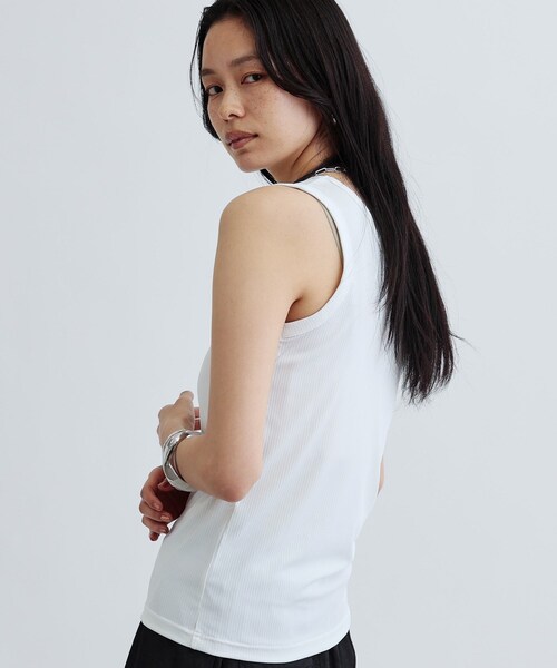 GALLEST（ギャレスト）の「【再入荷】ランダムリブタンクトップ（タンクトップ・レディース・グレー/ブラック/ホワイト・38）」の9枚目の写真