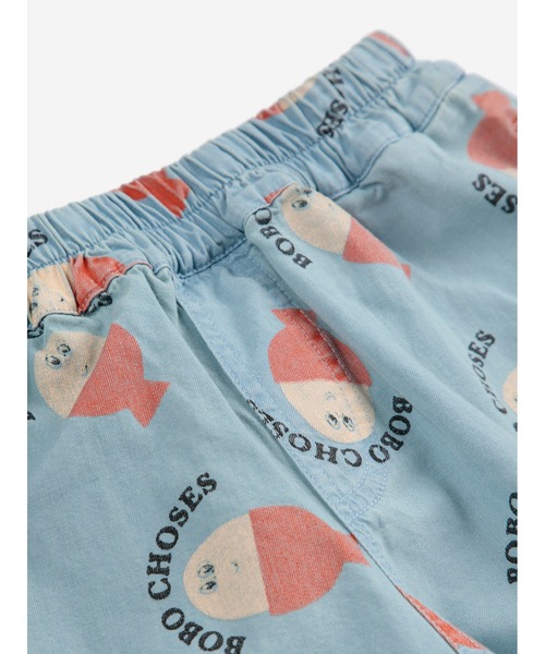 BOBO CHOSES(ボボショーズ)の「Morning Egg all over woven bermuda shorts(その他パンツ・キッズ・ライトブルー・2-3YEAR/4-5YEAR/8-9y/6-7YEAR/10-11y/12-13y)」の2枚目の写真
