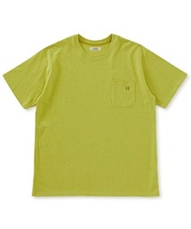 Hエンブロイダリー ポケットショートスリーブTシャツ