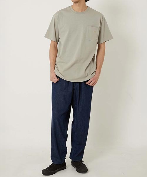 HOLLYWOOD RANCH MARKET（ハリウッドランチマーケット）の「Hエンブロイダリー ポケットショートスリーブTシャツ（Tシャツ/カットソー・メンズ・ホワイト/ピンク/グリーン/ベージュ/ブルー/ブラック・SMALL/MEDIUM/LARGE/X-LARGE）」の19枚目の写真