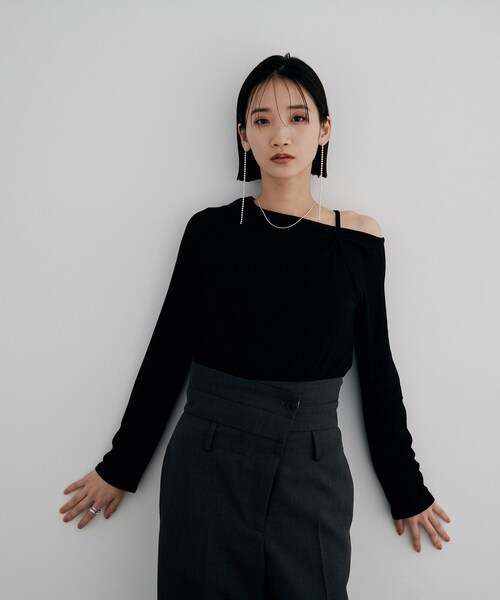 COCOSHNIK ONKITSCH（ココシュニックオンキッチュ）の「シルバー チェーンピアス ボールループ（ピアス（両耳用）・レディース・クリア・00）」の10枚目の写真