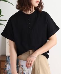 2wayデザインボタンカットソー