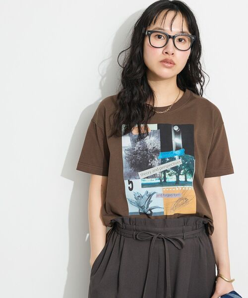 CRAFT STANDARD BOUTIQUE(クラフトスタンダードブティック)の「フォトプリントTEE(Tシャツ/カットソー・レディース・ピンク/ブラウン/ブラック/アイボリー・FREE)」の3枚目の写真