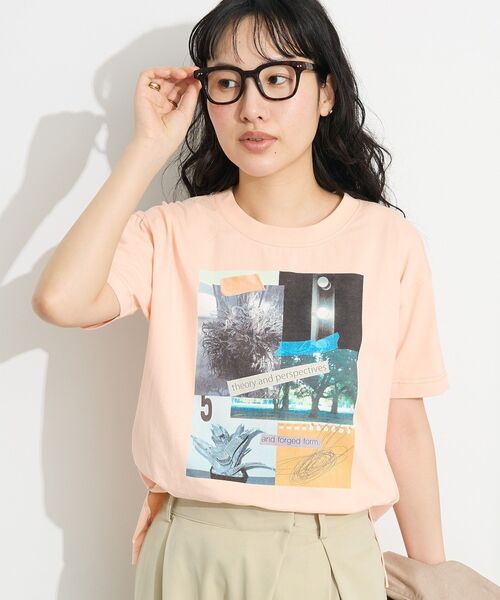 CRAFT STANDARD BOUTIQUE(クラフトスタンダードブティック)の「フォトプリントTEE(Tシャツ/カットソー・レディース・ピンク/ブラウン/ブラック/アイボリー・FREE)」の4枚目の写真