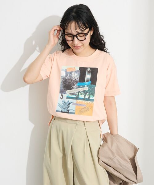 CRAFT STANDARD BOUTIQUE(クラフトスタンダードブティック)の「フォトプリントTEE(Tシャツ/カットソー・レディース・ピンク/ブラウン/ブラック/アイボリー・FREE)」の8枚目の写真