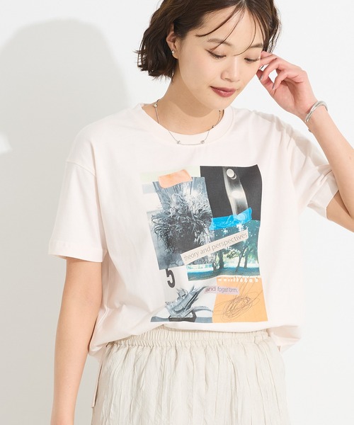 CRAFT STANDARD BOUTIQUE(クラフトスタンダードブティック)の「フォトプリントTEE(Tシャツ/カットソー・レディース・ピンク/ブラウン/ブラック/アイボリー・FREE)」の2枚目の写真