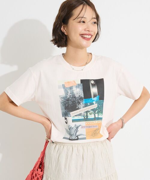 CRAFT STANDARD BOUTIQUE(クラフトスタンダードブティック)の「フォトプリントTEE(Tシャツ/カットソー・レディース・ピンク/ブラウン/ブラック/アイボリー・FREE)」の5枚目の写真