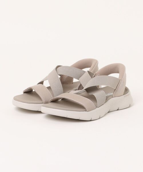 SKECHERS（スケッチャーズ）の「《SKECHERS》GO WALK FLEX SANDAL - GLIMMER（サンダル・レディース・ブラック×ブラック/グレー/ネイビー/グレー系その他・22.0cm/23.0cm/24.0cm/25.0cm）」の4枚目の写真