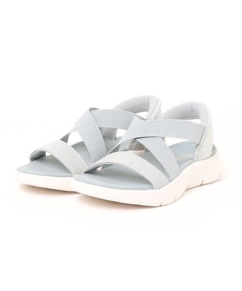 SKECHERS（スケッチャーズ）の「《SKECHERS》GO WALK FLEX SANDAL - GLIMMER（サンダル・レディース・ブラック×ブラック/グレー/ネイビー/グレー系その他・22.0cm/23.0cm/24.0cm/25.0cm）」の3枚目の写真