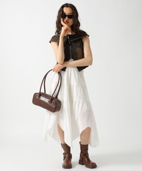 FOREVER 21（フォーエバー トゥエンティーワン）の「【2025SS】ノースリヴィンテージライクデニムブラウス（シャツ/ブラウス・レディース・ブルー/ブラック・SMALL/MEDIUM）」の8枚目の写真