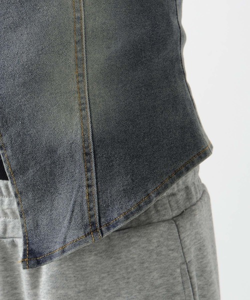 FOREVER 21（フォーエバー トゥエンティーワン）の「【2025SS】ノースリヴィンテージライクデニムブラウス（シャツ/ブラウス・レディース・ブルー/ブラック・SMALL/MEDIUM）」の17枚目の写真