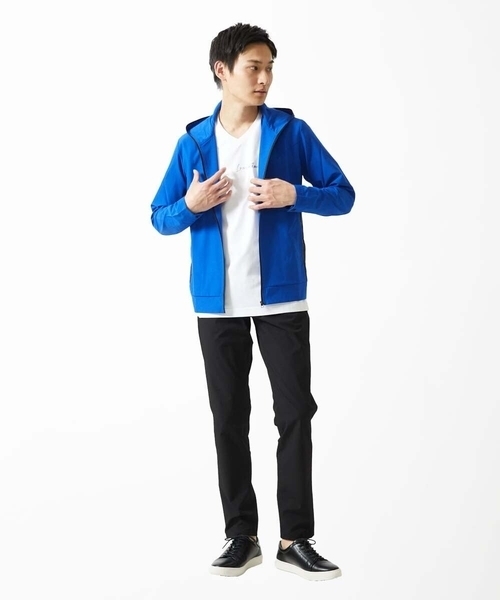 MK MICHEL KLEIN HOMME （エムケーミッシェルクランオム）の「【洗える / 通気性】サマードッツパーカー（パーカー・メンズ・ブルー/ネイビー・51/46/48）」の19枚目の写真