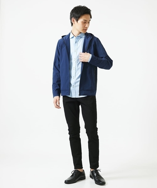 MK MICHEL KLEIN HOMME （エムケーミッシェルクランオム）の「【洗える / 通気性】サマードッツパーカー（パーカー・メンズ・ブルー/ネイビー・51/46/48）」の22枚目の写真