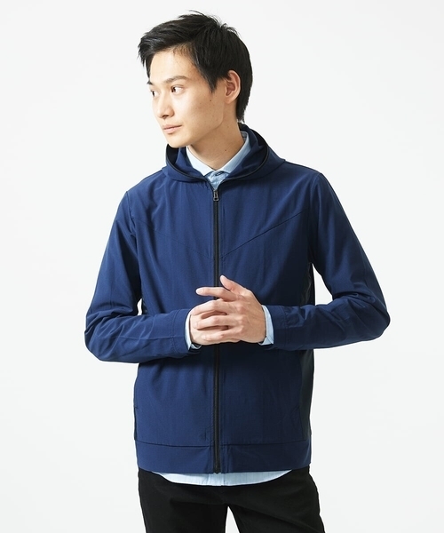 MK MICHEL KLEIN HOMME （エムケーミッシェルクランオム）の「【洗える / 通気性】サマードッツパーカー（パーカー・メンズ・ブルー/ネイビー・51/46/48）」の5枚目の写真