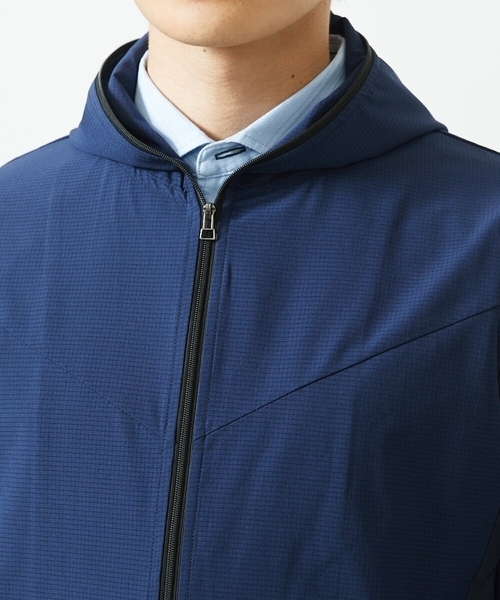 MK MICHEL KLEIN HOMME （エムケーミッシェルクランオム）の「【洗える / 通気性】サマードッツパーカー（パーカー・メンズ・ブルー/ネイビー・51/46/48）」の9枚目の写真