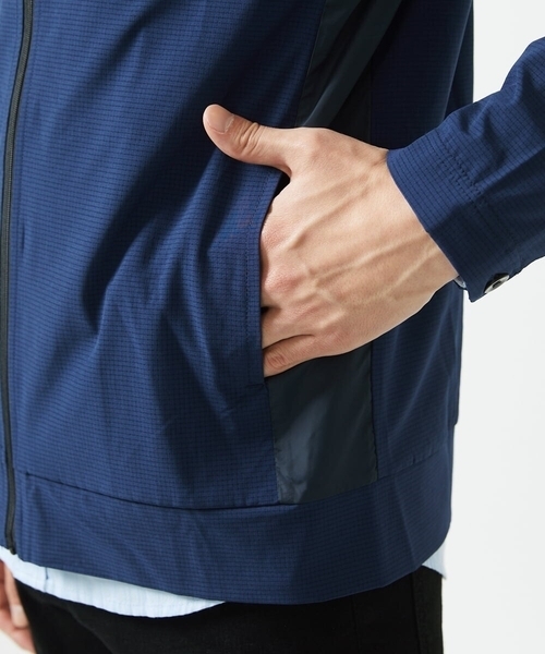 MK MICHEL KLEIN HOMME （エムケーミッシェルクランオム）の「【洗える / 通気性】サマードッツパーカー（パーカー・メンズ・ブルー/ネイビー・51/46/48）」の12枚目の写真