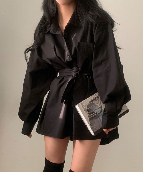 期間限定! DKNY ベルト シャツ ワンピース e3247_750_r.jpg