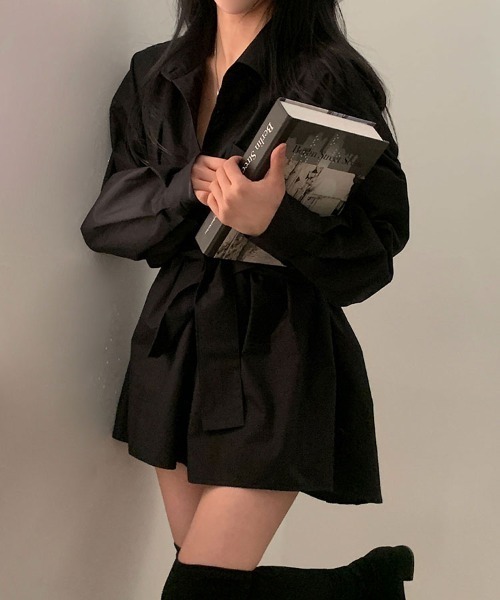期間限定! DKNY ベルト シャツ ワンピース e3247_750_r.jpg
