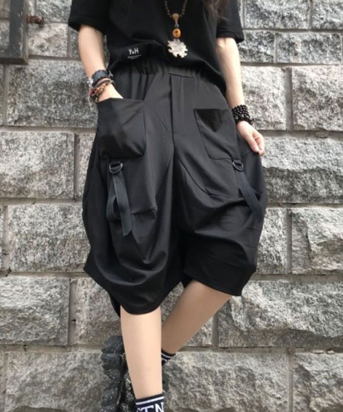 かずちゃん＊ハンドメイド＊ サフィランフランスリネン　キャメル　サルエル かずちゃん様専用＊ハンドメイド＊ サフィランフランスリネン
