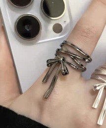 MASHIRO（マシロ）の「【MASHIRO】レースアップリボンリング（MA）（リング）」