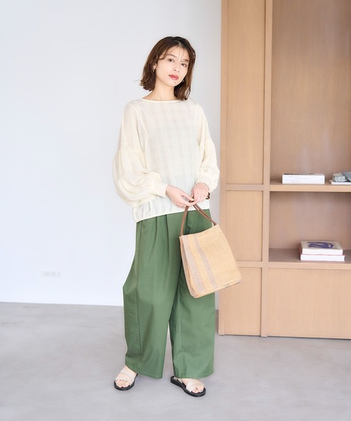 studio CLIP（スタディオクリップ）の「軽らくロングハンドルトート（トートバッグ・レディース・ピンク/グリーン/ブラック/パープル/オレンジ・FREE）」の10枚目の写真