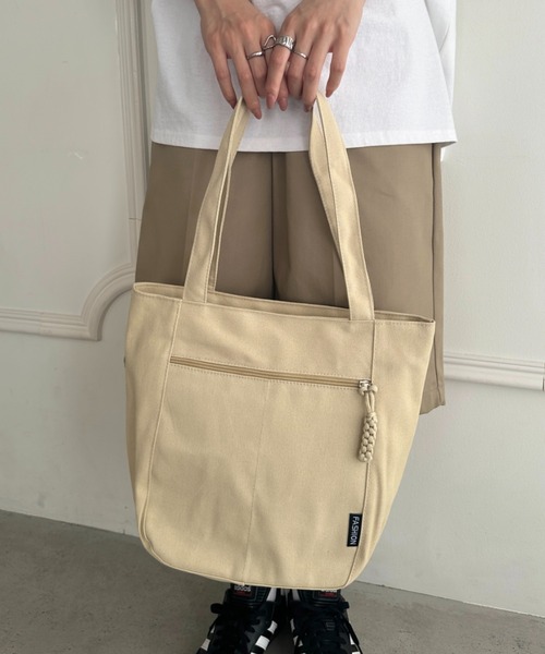 帯リメイク/トートバッグ❤縦長　ファスナーポケット付き セール】【A4収納可能】ファスナーポケット付き縦型トートバッグ
