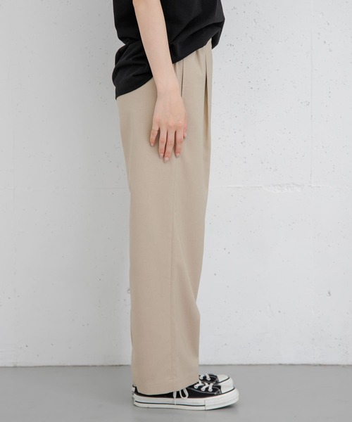 FORK&SPOON（フォークアンドスプーン）の「FORK&SPOON　ドライオックスイージーパンツ（その他パンツ・レディース・ベージュ/ブラック・1/2）」の17枚目の写真