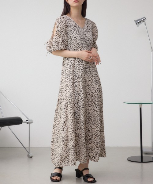 パフスリーブワンピース（ワンピース）｜AZUL BY MOUSSY（アズールバイ