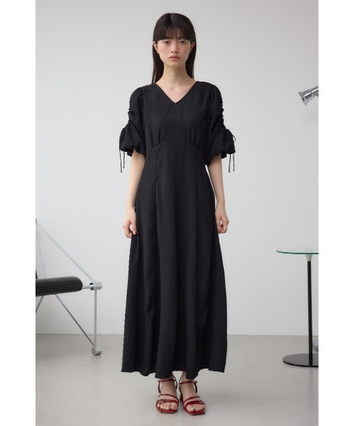 AZUL by moussy(アズールバイマウジー)の「パフスリーブワンピース(ワンピース・レディース・ホワイト系その他/ブラック・SMALL/MEDIUM)」の9枚目の写真