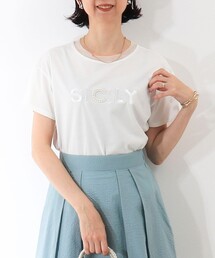 NOLLEY'S LIGHT | チュール使いTシャツ(Tシャツ/カットソー)