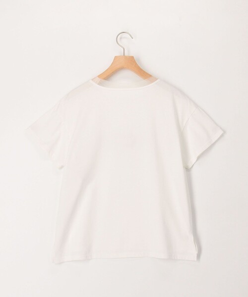 NOLLEY'S LIGHT（ノーリーズライト）の「チュール使いTシャツ（Tシャツ/カットソー・レディース・オフホワイト/チャコールグレー/カーキ・38）」の8枚目の写真