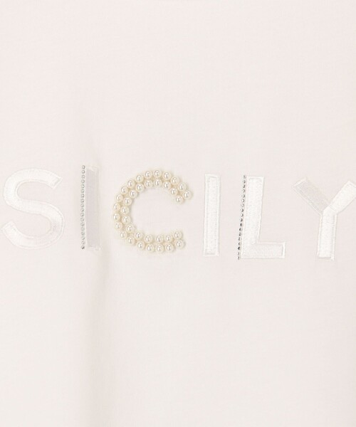 NOLLEY'S LIGHT（ノーリーズライト）の「チュール使いTシャツ（Tシャツ/カットソー・レディース・オフホワイト/チャコールグレー/カーキ・38）」の7枚目の写真