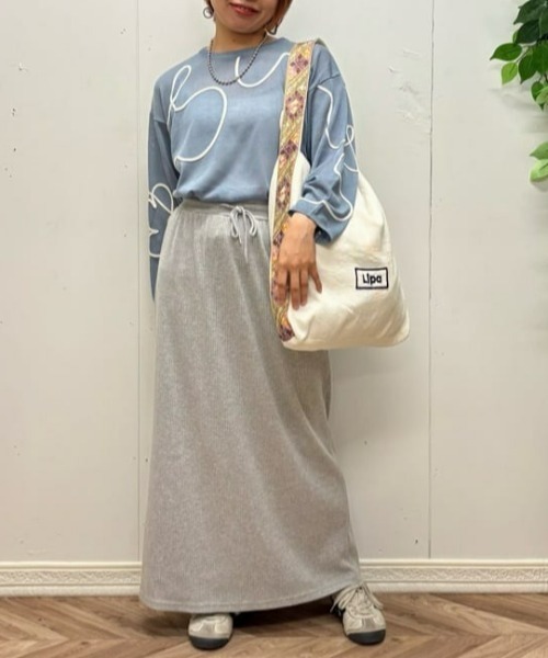 Right-on（ライトオン）の「【HONEYSUCKLE ROSE】コード刺繍プルオーバー（その他トップス・レディース・オフホワイト/ブルー・L/M）」の8枚目の写真