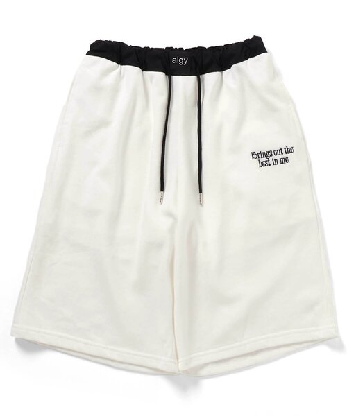 algy（アルジー）の「スウェットワイドハーフパンツ（スウェットパンツ・キッズ・グレー/オフホワイト/ブラック・XX-SMALL/X-SMALL/SMALL/MEDIUM）」の2枚目の写真