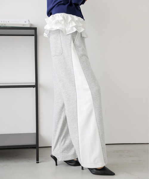 La-gemme(ラジェム)の「サイド切り替えスウェットパンツ(スウェットパンツ・レディース・グレー/ブラック・フリー)」の17枚目の写真