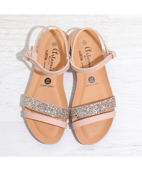 PLAKTON(プラクトン)の「【PLAKTON】カラー別注 アンクルストラップサンダル(サンダル・レディース・シルバー/ブラック/ゴールド・S/M/L)」の9枚目の写真