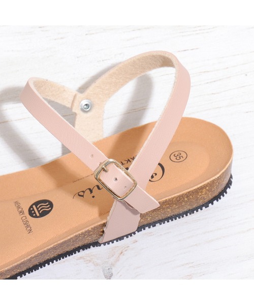 PLAKTON(プラクトン)の「【PLAKTON】カラー別注 アンクルストラップサンダル(サンダル・レディース・シルバー/ブラック/ゴールド・S/M/L)」の10枚目の写真