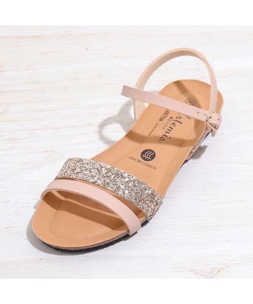 PLAKTON(プラクトン)の「【PLAKTON】カラー別注 アンクルストラップサンダル(サンダル・レディース・シルバー/ブラック/ゴールド・S/M/L)」の8枚目の写真