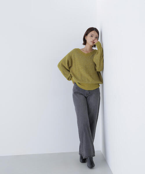 NATURAL BEAUTY BASIC（ナチュラルビューティーベーシック）の「◇【Oggi号・sweet12月号掲載】【ちょうど、いい服】私に“ちょうどいい”ワイドストレートデニム（デニムパンツ・レディース・ブルー系その他2/ブルー/グレー/ダークブルー/ブラック・SMALL/MEDIUM/X-SMALL/LARGE）」の20枚目の写真