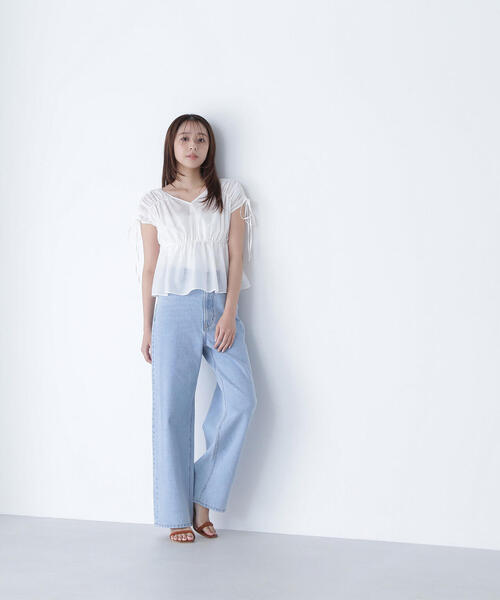 NBB WEEKEND ストレートパンツ ホワイト NBB WEEKEND ストレートパンツ ホワイト NBB WEEKEND ストレート
