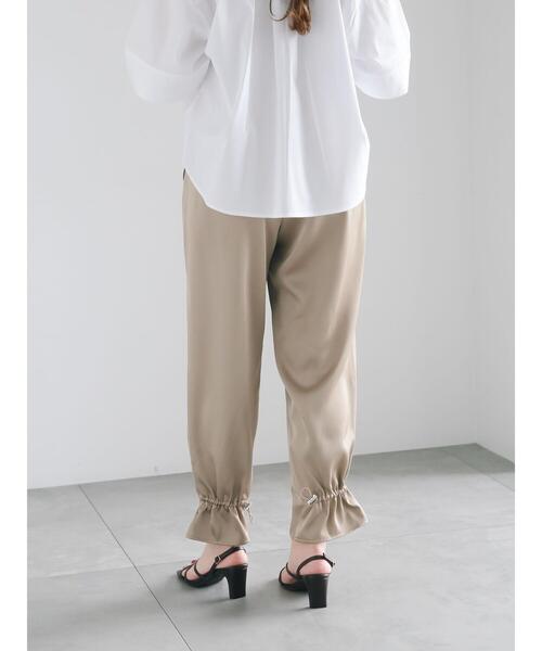 Te chichi（テチチ）の「サテンドロストヘムパンツ（その他パンツ・レディース・カーキ/モカ・F）」の10枚目の写真