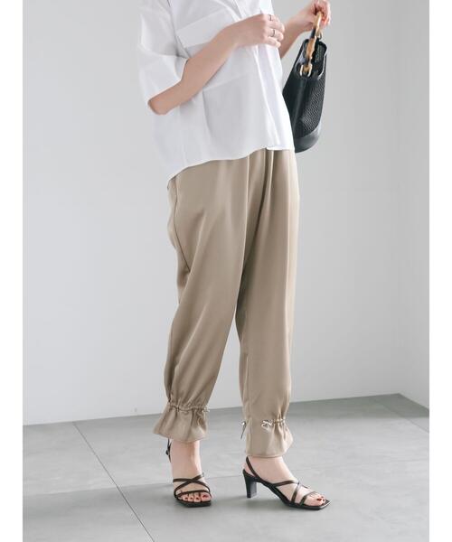 Te chichi（テチチ）の「サテンドロストヘムパンツ（その他パンツ・レディース・カーキ/モカ・F）」の12枚目の写真