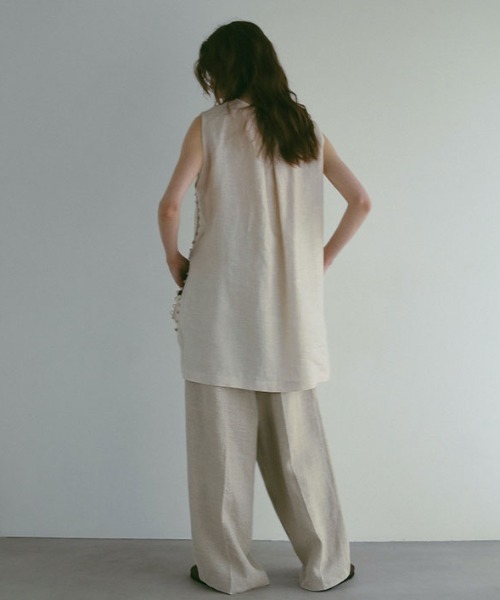 ETRE TOKYO（エトレトウキョウ）の「フロントデザインハイウエストパンツ（その他パンツ・レディース・ホワイト/ベージュ・S/M）」の22枚目の写真