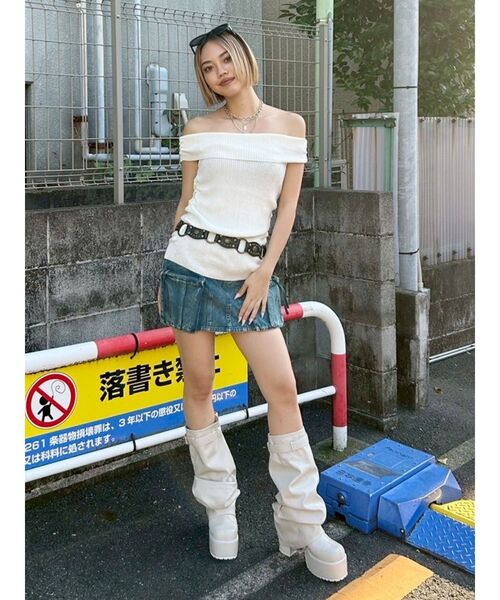 EVRIS(エヴリス)の「2WAYサボ&カバーブーツ(ブーツ・レディース・ブラック/ホワイト・SMALL/MEDIUM/LARGE)」の14枚目の写真