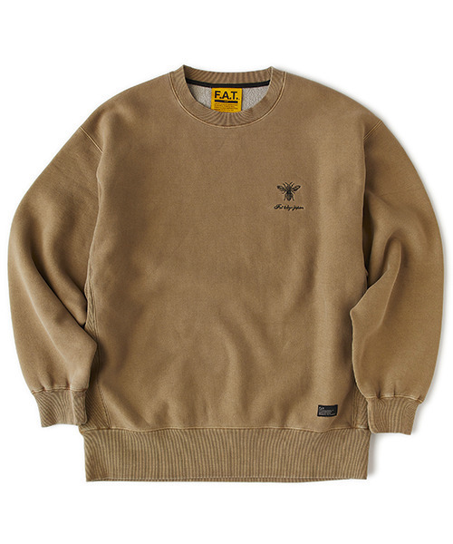 FAT(エフエイティー)の「FADEMENT.CRU(スウェット・メンズ・チャコールグレー/オリーブ/ベージュ・JUMBO(XXL)/FAT(XL)/SKINNY(L)/TITCH(M))」の1枚目の写真