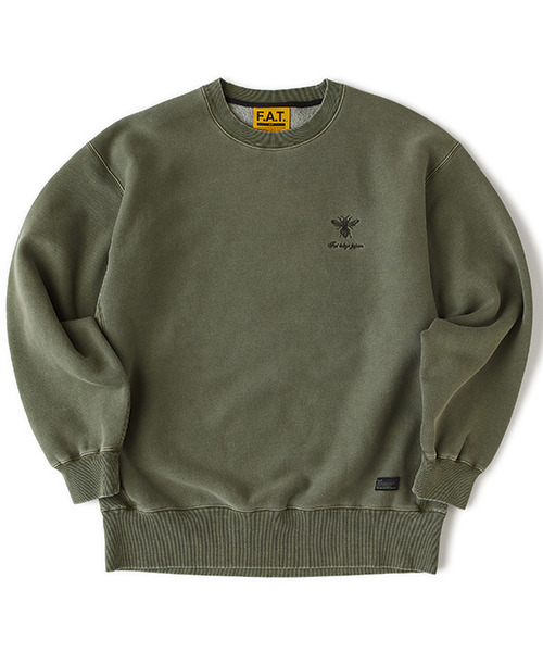 FAT(エフエイティー)の「FADEMENT.CRU(スウェット・メンズ・チャコールグレー/オリーブ/ベージュ・JUMBO(XXL)/FAT(XL)/SKINNY(L)/TITCH(M))」の2枚目の写真