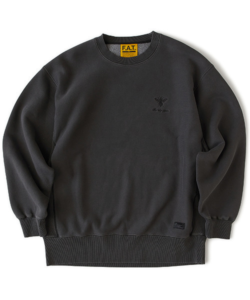 FAT(エフエイティー)の「FADEMENT.CRU(スウェット・メンズ・チャコールグレー/オリーブ/ベージュ・JUMBO(XXL)/FAT(XL)/SKINNY(L)/TITCH(M))」の3枚目の写真